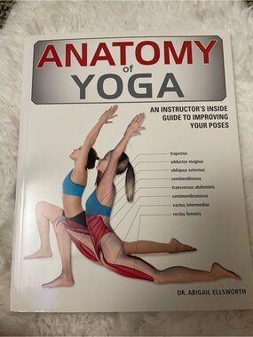 Anatomy of Yoga by - White Cover with Blue Accents